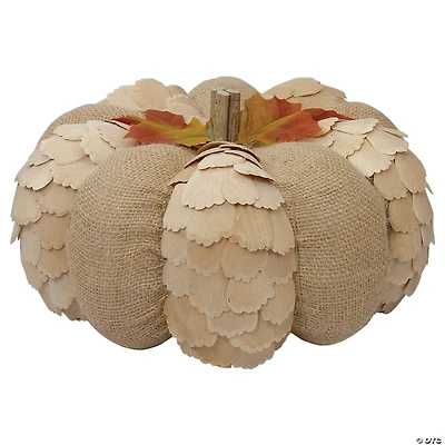 Northlight 9" Brown Autumn Harvest Tabletop Pumpkin