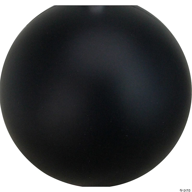 Northlight Matte Jet Black Shatterproof Christmas Ball Ornament 12" (300mm)