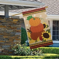 Northlight Pumpkins and Sunflowers Autumn Harvest 28" x 40" Garden Flag