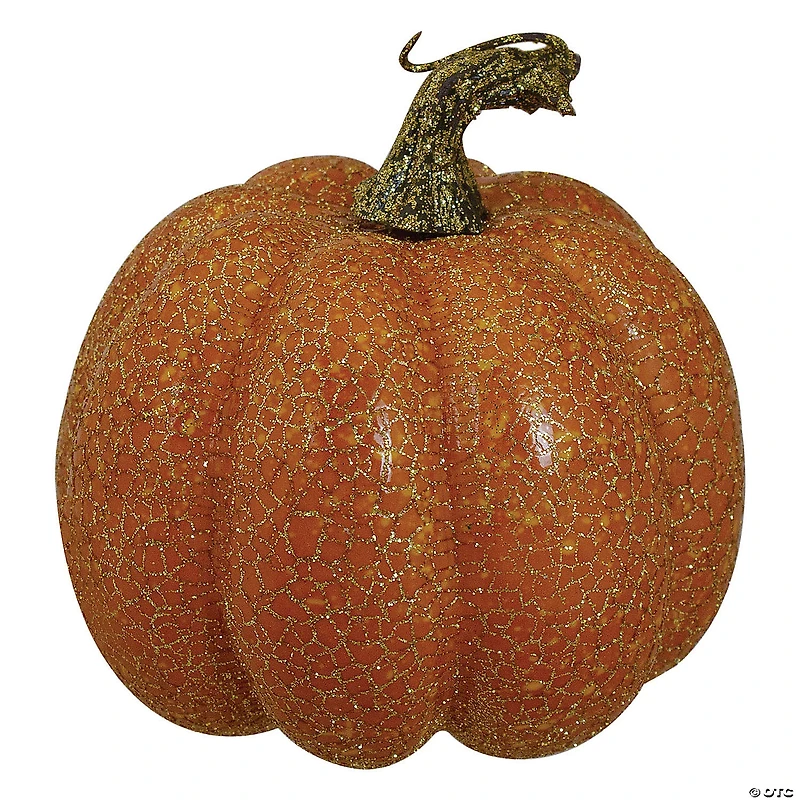 Northlight Set of 3 Orange and Green Artificial Fall Harvest Pumpkins 4"