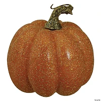 Northlight Set of 3 Orange and Green Artificial Fall Harvest Pumpkins 4"