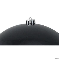 Northlight Shiny Jet Black Shatterproof Christmas Ball Ornament 10" (250mm)
