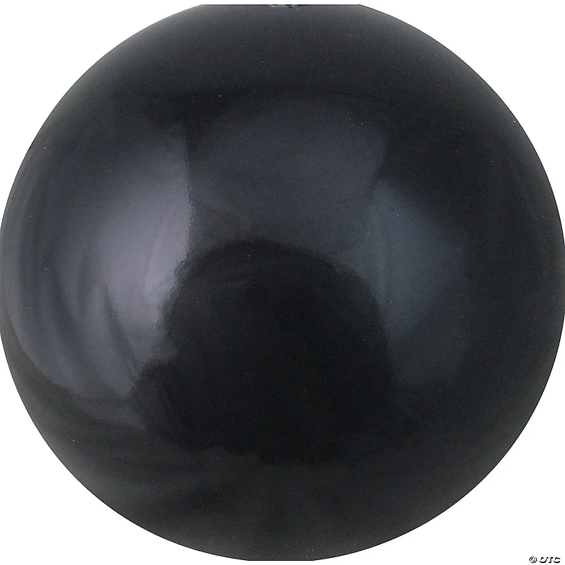 Northlight Shiny Jet Black Shatterproof Christmas Ball Ornament 10" (250mm)