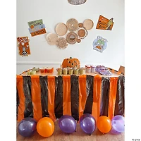 Orange & Black Table Skirt