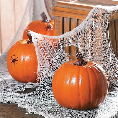 Orange Foam Pumpkin Halloween Decoration