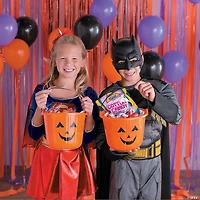 Orange Jack-O’-Lantern Trick-Or-Treat Buckets - 12 Pc.