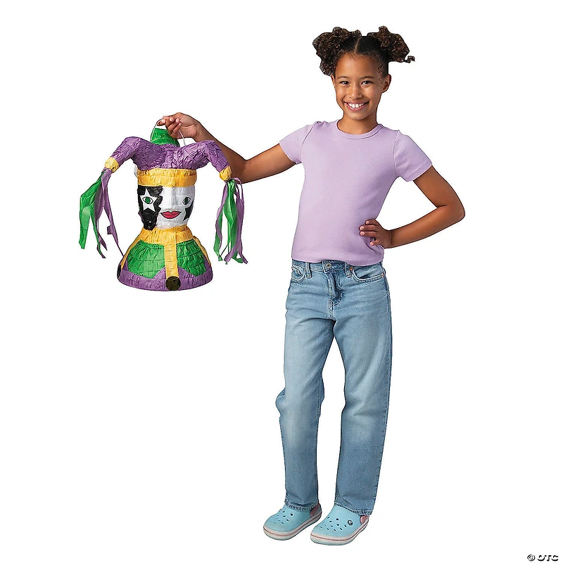 Papier-Mâché Mardi Gras Jester Piñata