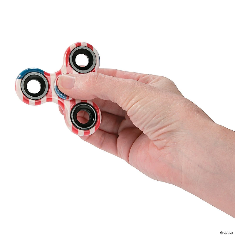 Patriotic Fidget Spinners - 12 Pc.