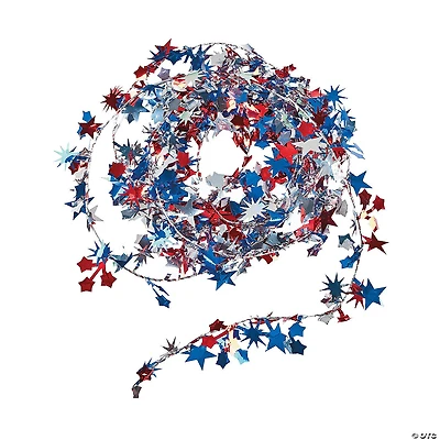 Patriotic Wire Star Garland