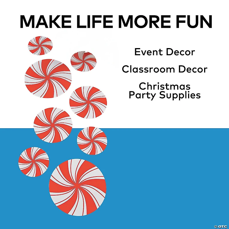 Peppermint Floor Decals - 8 Pc.