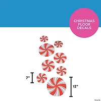 Peppermint Floor Decals - 8 Pc.