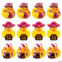 Pink & Purple Pirate Rubber Ducks - 12 Pc.
