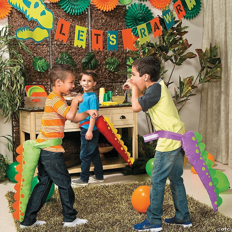 Plush Dinosaur Tails - 6 Pc.