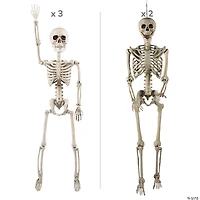 Posable Skeleton Family Halloween Decorating Kit - 5 Pc.