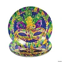 Prismatic Mardi Gras Dinner Plates - 8 Ct.