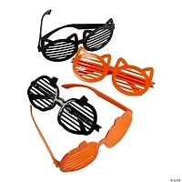 Pumpkin & Cat Halloween Shutter Glasses - 12 Pc.