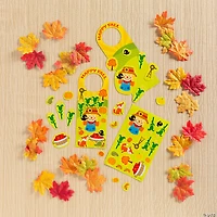 Pumpkin Door Hanger Sticker Scenes - 12 Pc.