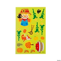 Pumpkin Door Hanger Sticker Scenes - 12 Pc.