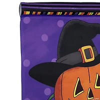 Pumpkin in a Witch Hat Outdoor Garden Flag 12.5" x 18"