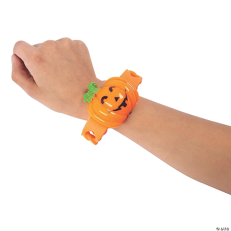 Pumpkin Light-Up Bracelets - 12 Pc.