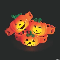 Pumpkin Light-Up Bracelets - 12 Pc.