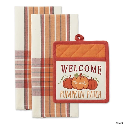 Pumpkin Patch Potholder Gift (Set Of 3)