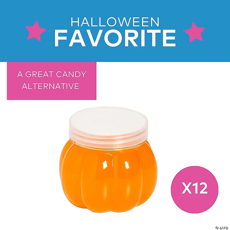 Pumpkin-Shaped Slime - 12 Pc.