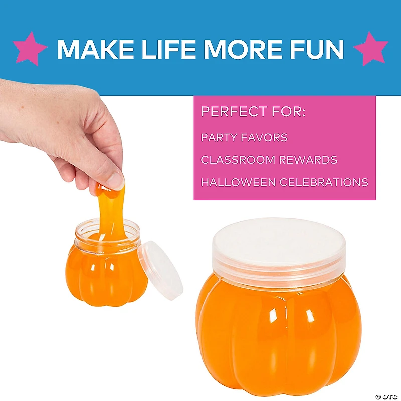 Pumpkin-Shaped Slime - 12 Pc.