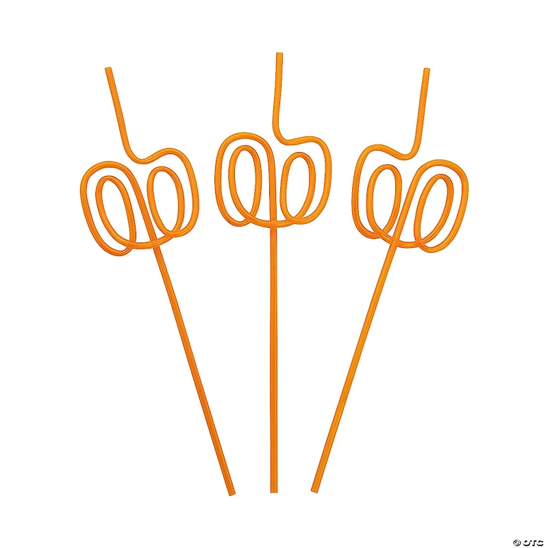 Pumpkin Silly Straws - 12 Pc.
