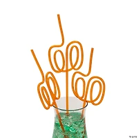 Pumpkin Silly Straws - 12 Pc.