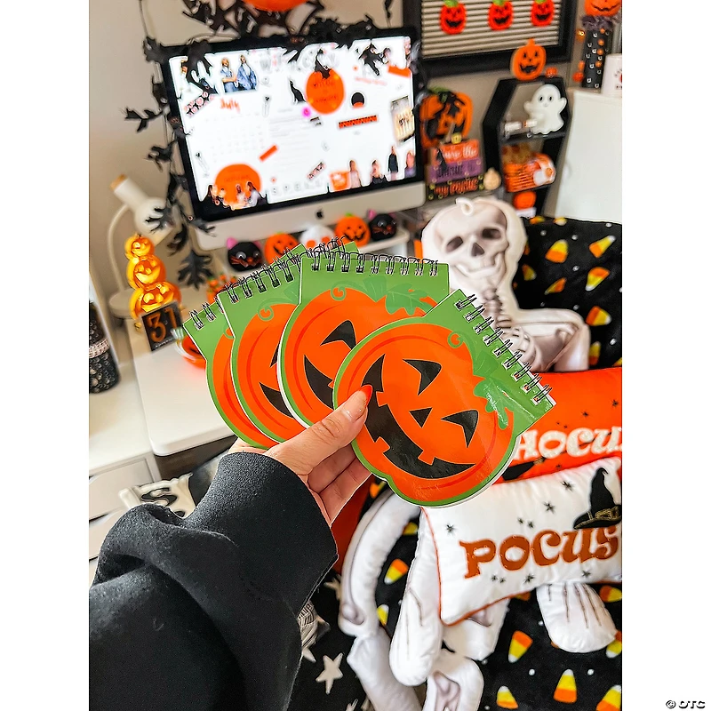 Pumpkin Spiral Notepads - 12 Pc.