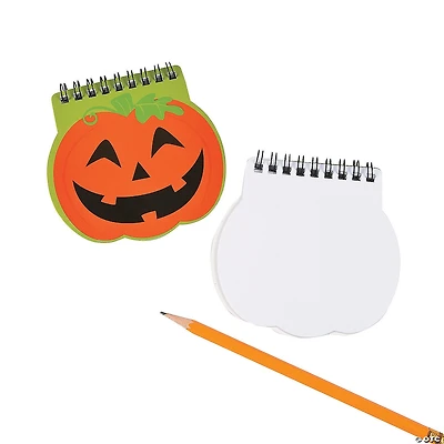 Pumpkin Spiral Notepads - 12 Pc.