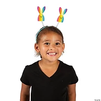 Rainbow Bunny Head Boppers - 12 Pc.
