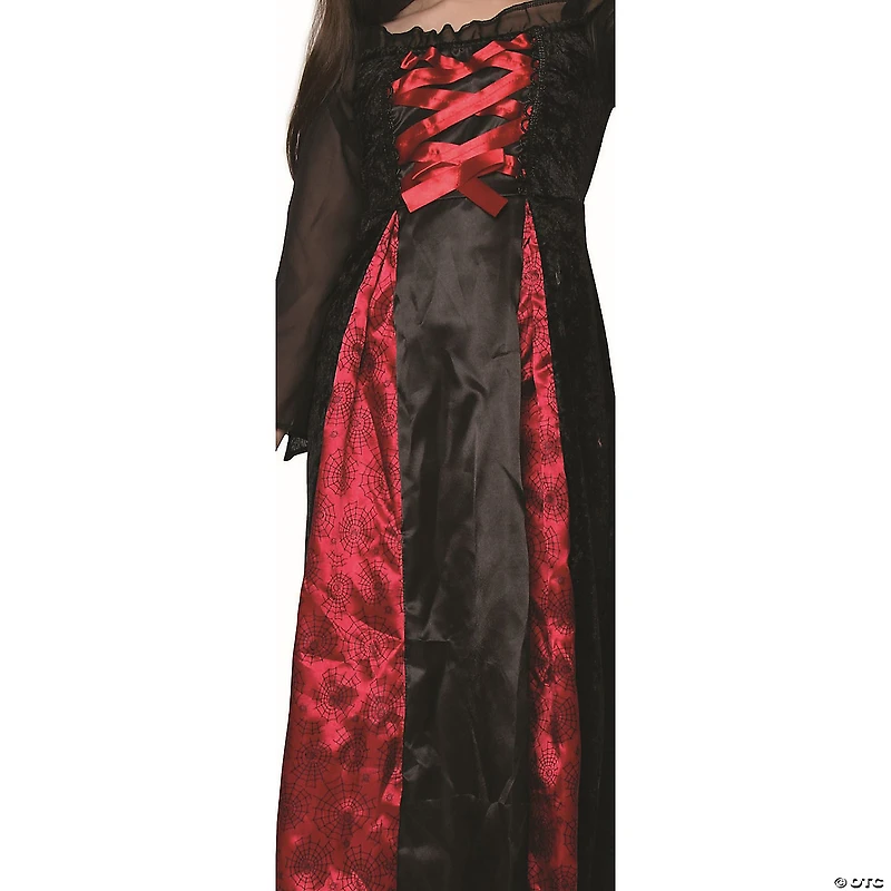 Red and Black Spider Princess Girl Child Halloween Costume - Medium