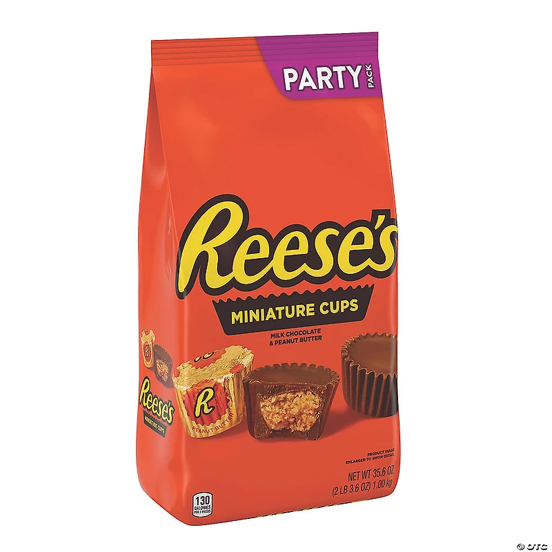 REESE'S Milk Chocolate Peanut Butter Cups Miniatures Candy - 35.6oz bag