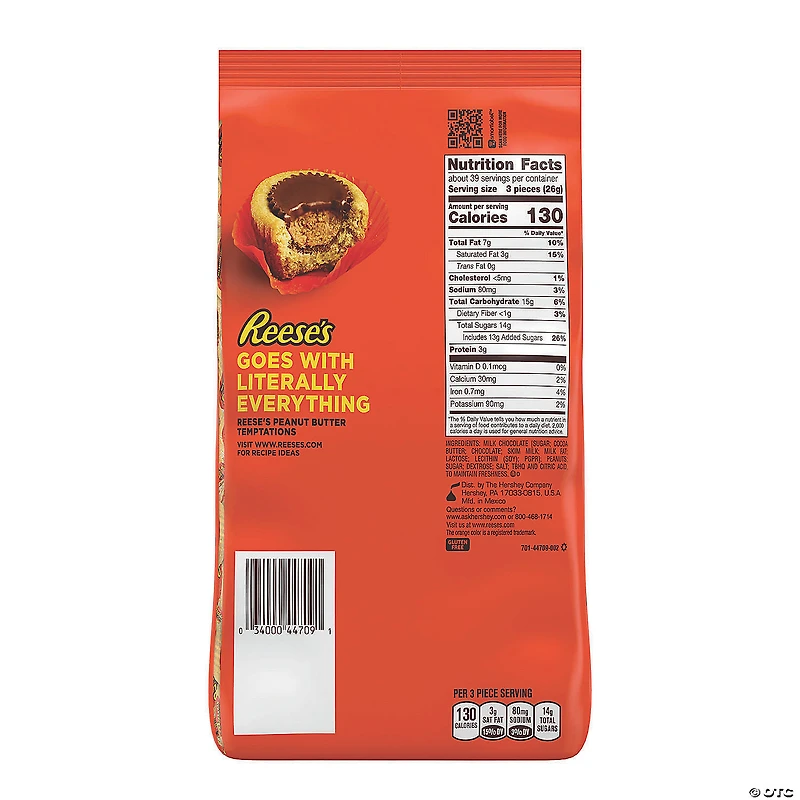 REESE'S Milk Chocolate Peanut Butter Cups Miniatures Candy - 35.6oz bag