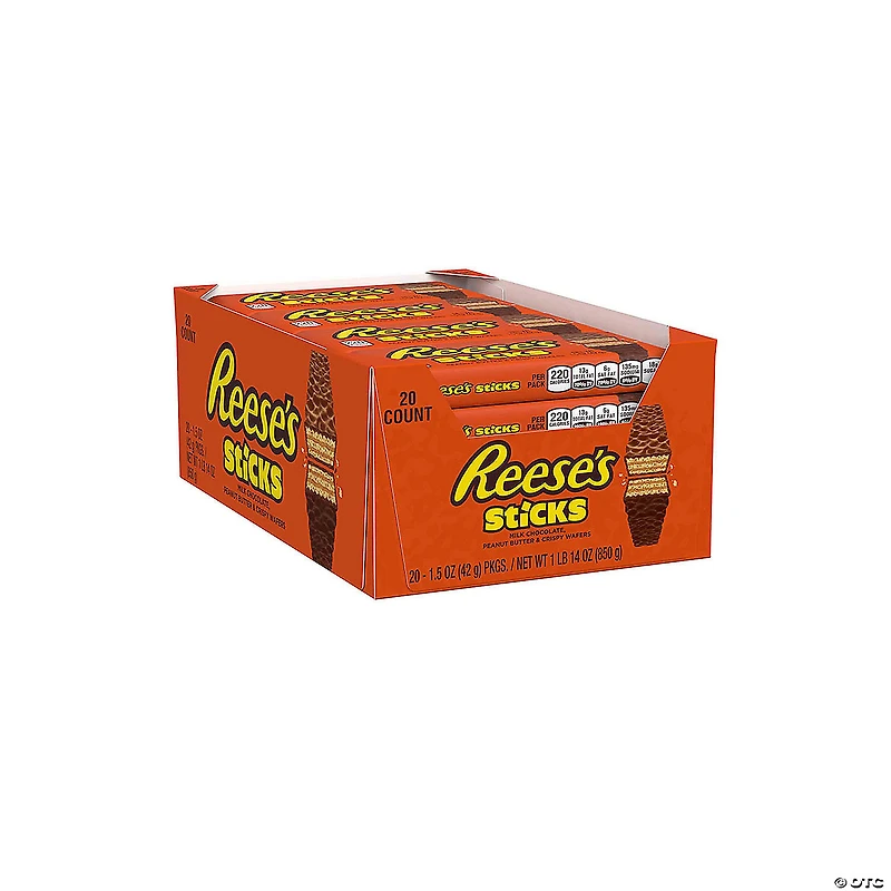 REESE'S STICKS Full Size Wafer Bar, 1.5 oz, 20 Count