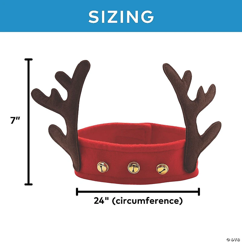 Reindeer Antler Fleece Headbands - 12 Pc.