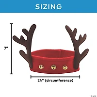 Reindeer Antler Fleece Headbands - 12 Pc.