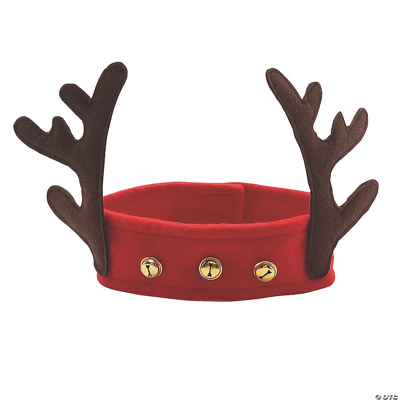 Reindeer Antler Fleece Headbands - 12 Pc.