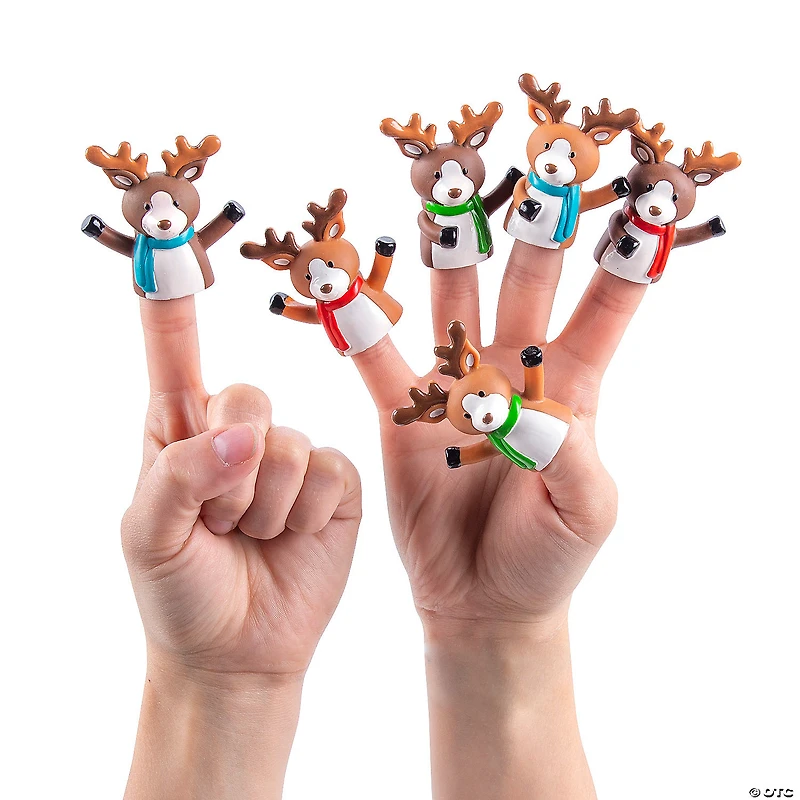 Reindeer Finger Puppets - 24 Pc.