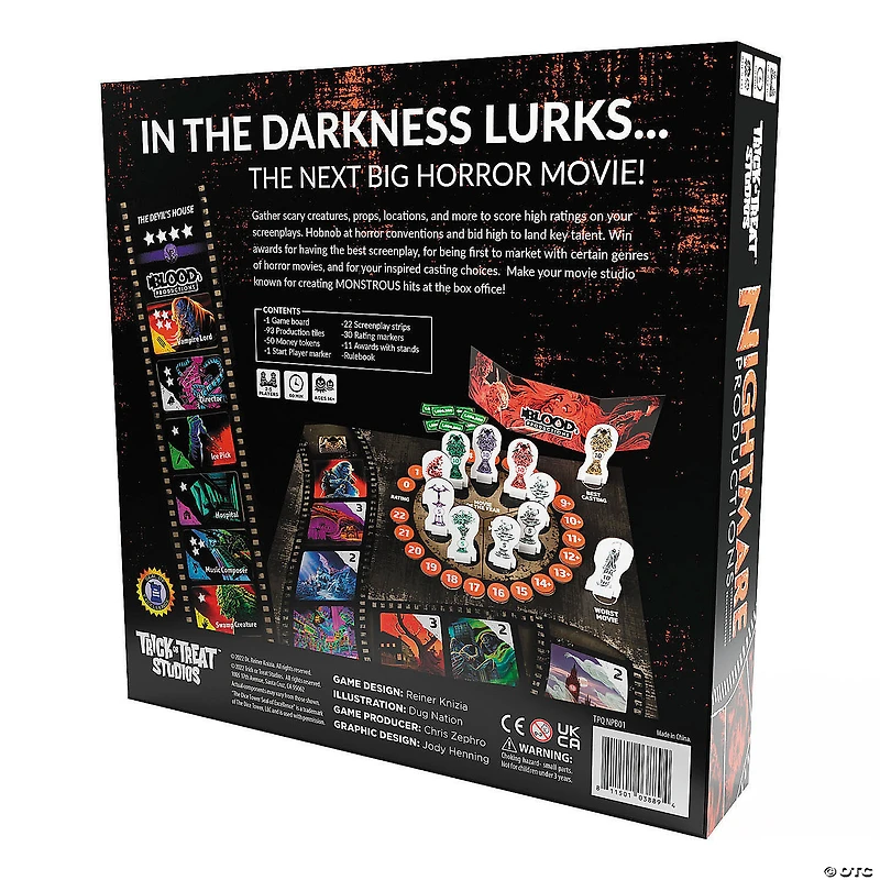 Reiner Knizia Nightmare Productions Board Game for 2-5 Players