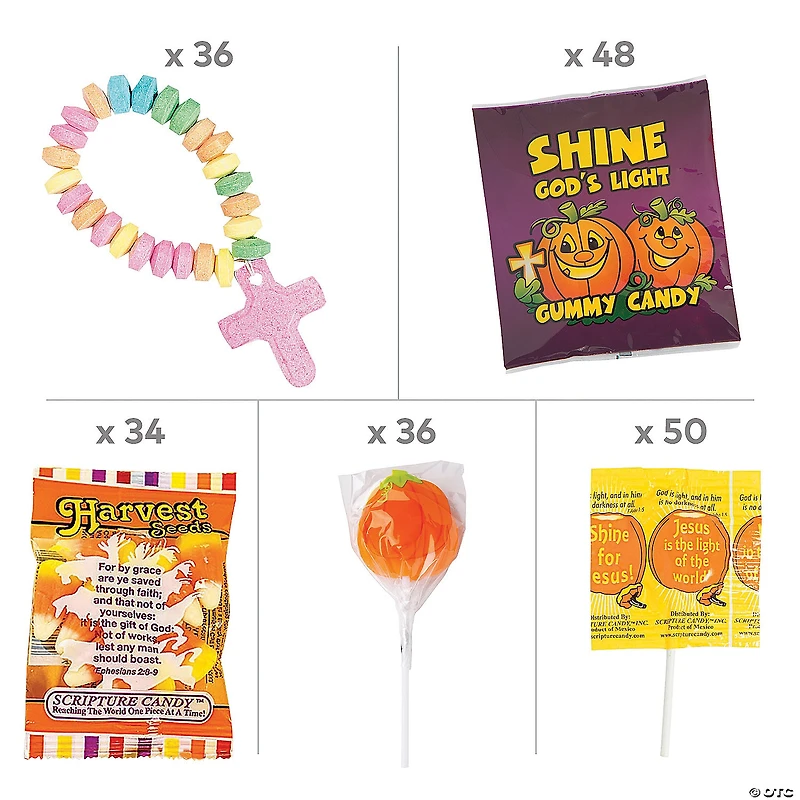 Religious Halloween Candy Handout Kit – 204 Pc.