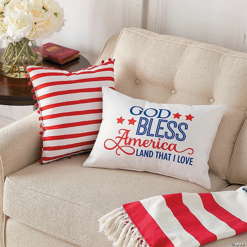 Religious Patriotic Pillow Set
