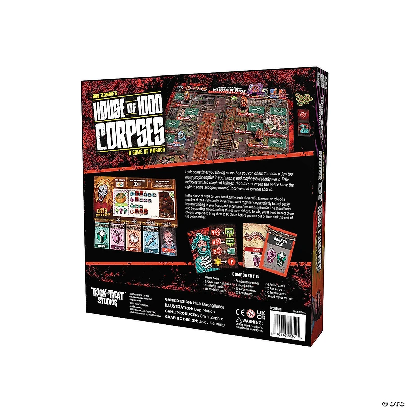 Rob Zombie’s House of 1000 Corpses Horror Board Game for 1-4 Players