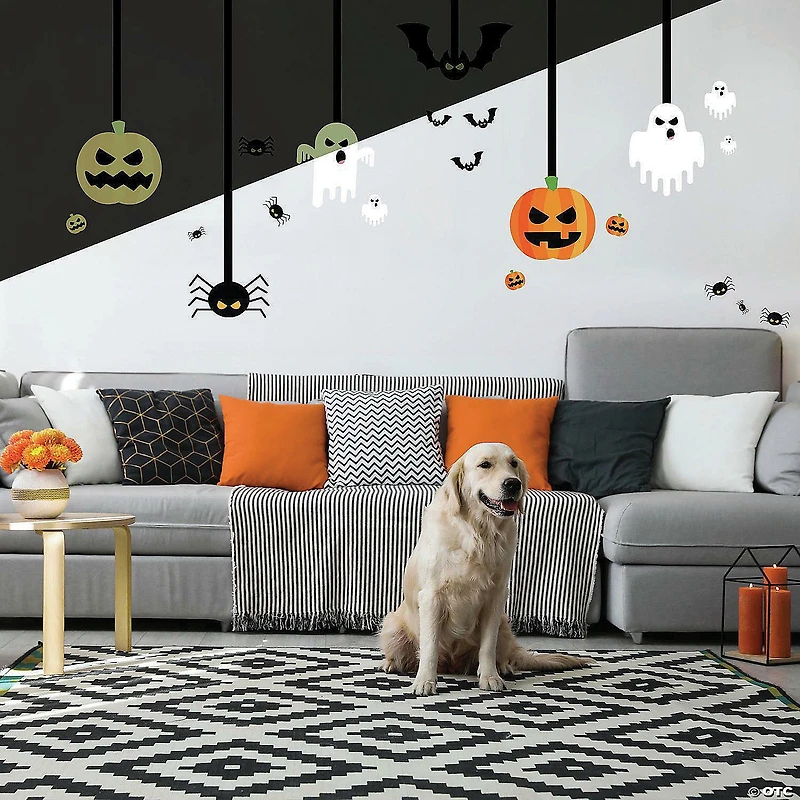Roommates Halloween Glow In The Dark Peel And Stick Giant Wall Decals