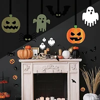Roommates Halloween Glow In The Dark Peel And Stick Giant Wall Decals