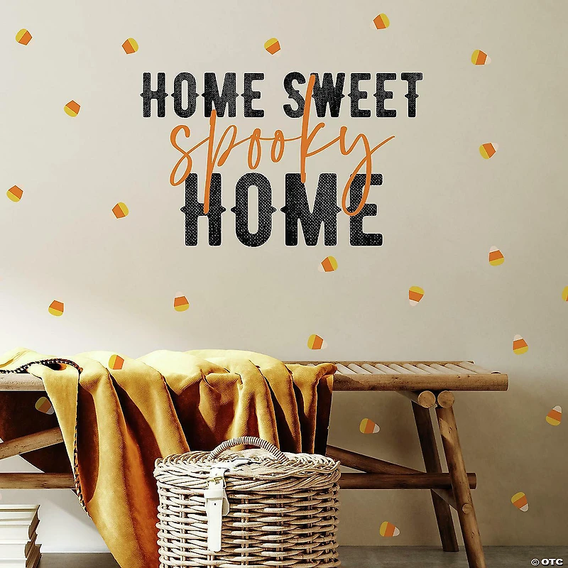 Roommates Home Sweet Spooky Home Quote Peel And Stick Wall Decals