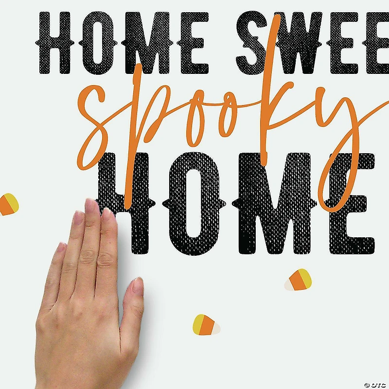 Roommates Home Sweet Spooky Home Quote Peel And Stick Wall Decals