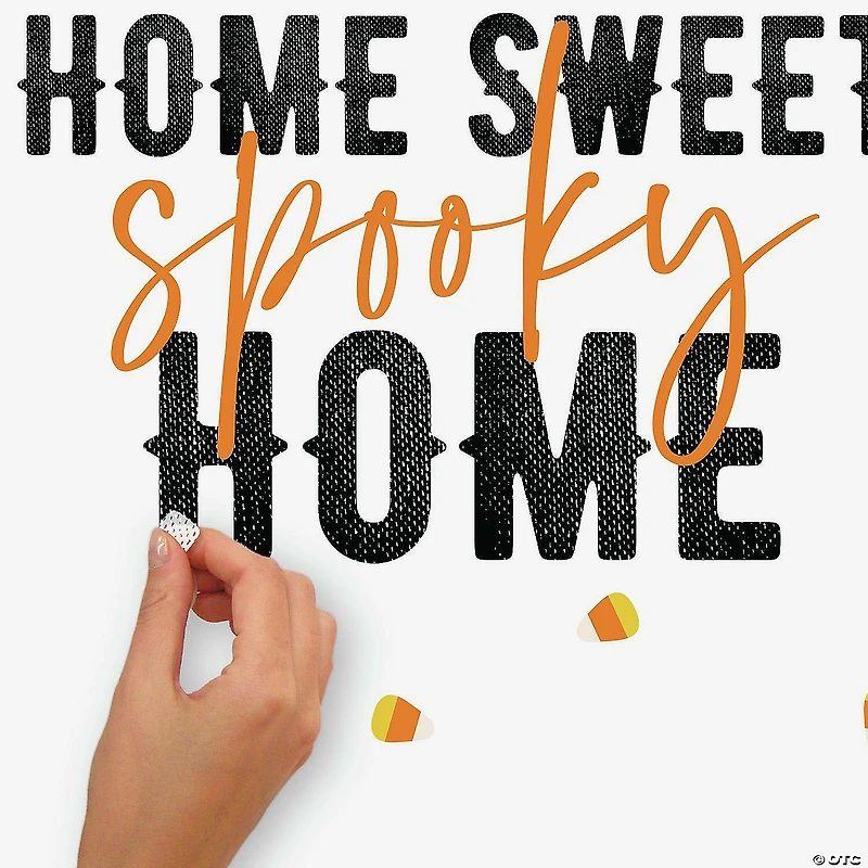Roommates Home Sweet Spooky Home Quote Peel And Stick Wall Decals